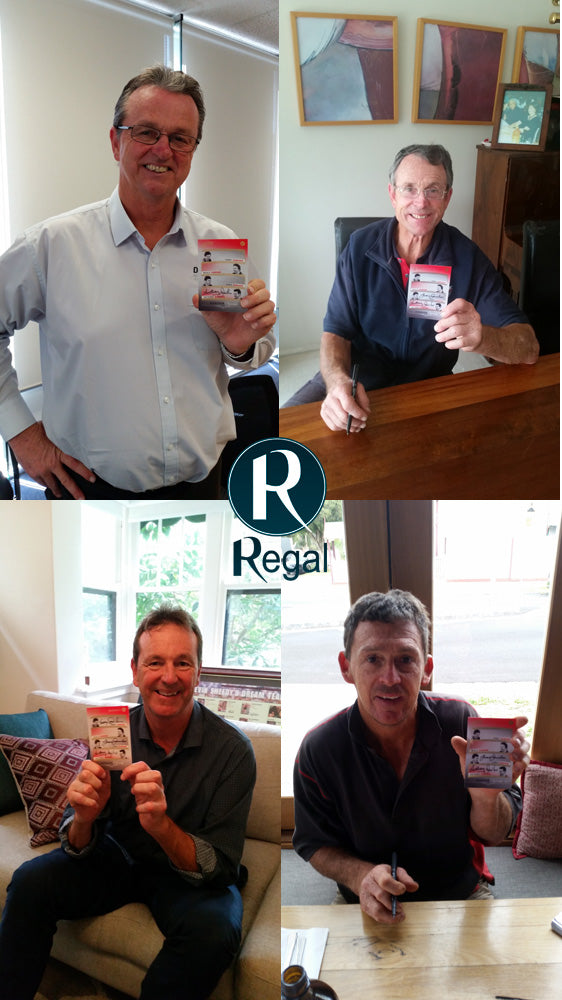 2016 Regal Greats of the Game Daniher Dynasty Jumbo Quad Signature Card