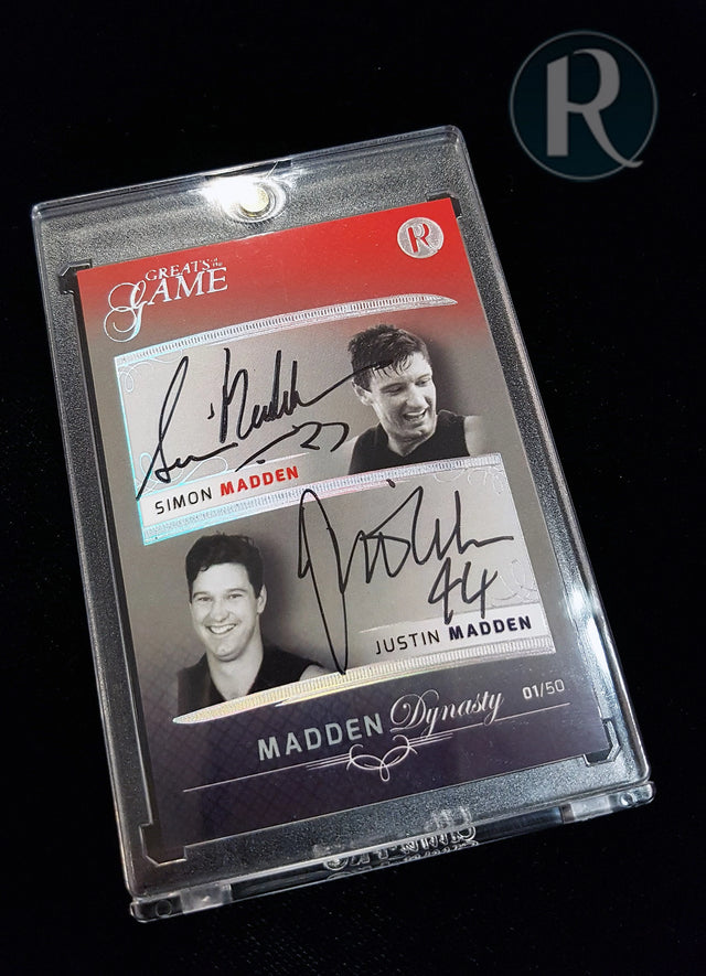 2018 Regal Greats of the Game Madden Dynasty Dual Signature Card