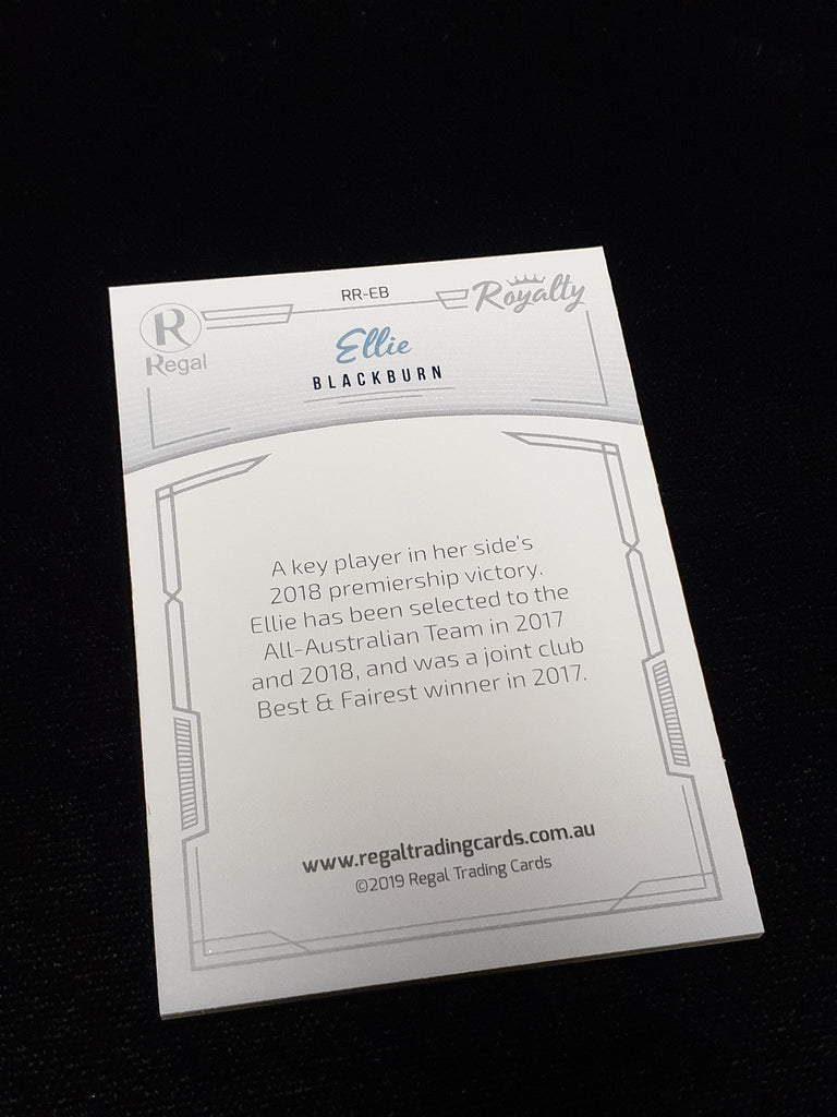 2020 Regal Royalty Base Card Silver RR-EB Ellie Blackburn