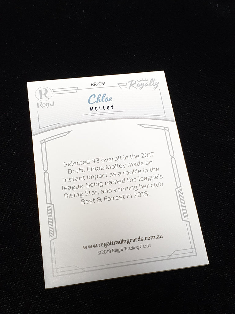 2020 Regal Royalty Base Card Gold RR-CM Chloe Molloy